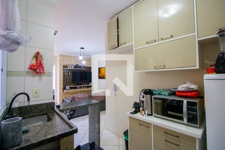 Cozinha de apartamento à venda com 2 quartos, 47m² em Vila Helena, Santo André