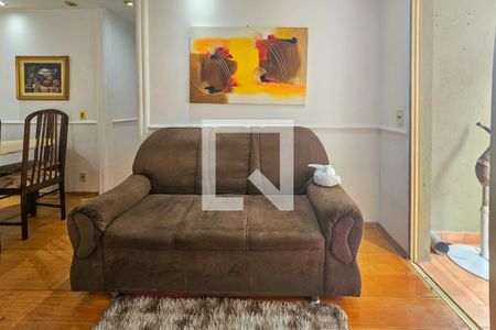 Sala de apartamento para alugar com 2 quartos, 60m² em Jardim Tres Marias, Guarujá