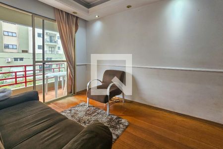 Sala de apartamento para alugar com 2 quartos, 60m² em Jardim Tres Marias, Guarujá