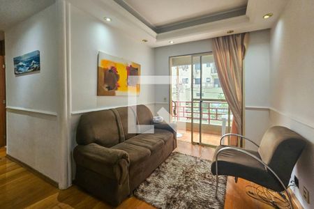 Sala de apartamento para alugar com 2 quartos, 60m² em Jardim Tres Marias, Guarujá