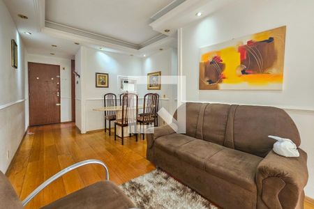 Sala de apartamento para alugar com 2 quartos, 60m² em Jardim Tres Marias, Guarujá