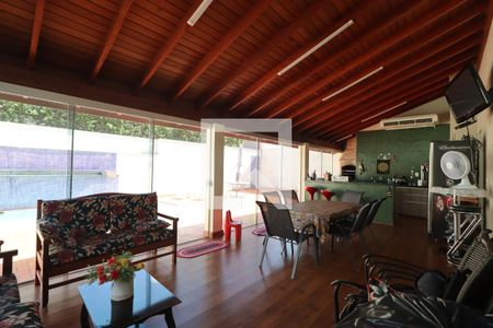 Varanda  de casa de condomínio para alugar com 5 quartos, 410m² em Recreio das Acacias, Ribeirão Preto