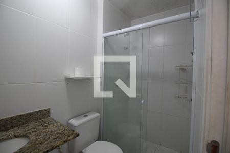 Banheiro da Suíte de apartamento à venda com 1 quarto, 43m² em Taquara, Rio de Janeiro