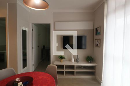 Sala de apartamento para alugar com 2 quartos, 70m² em Loteamento Joao Batista Juliao, Guarujá