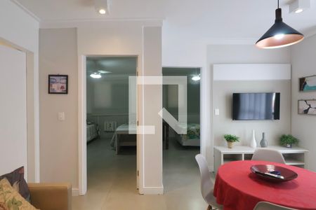 Sala de apartamento para alugar com 2 quartos, 70m² em Loteamento Joao Batista Juliao, Guarujá