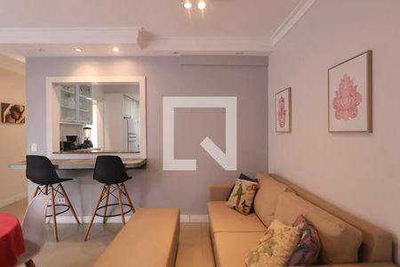 Sala de apartamento para alugar com 2 quartos, 70m² em Loteamento Joao Batista Juliao, Guarujá