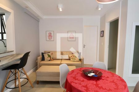 Sala de apartamento para alugar com 2 quartos, 70m² em Loteamento Joao Batista Juliao, Guarujá