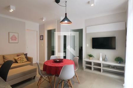 Sala de apartamento para alugar com 2 quartos, 70m² em Loteamento Joao Batista Juliao, Guarujá