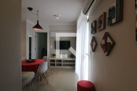 Sala de apartamento para alugar com 2 quartos, 70m² em Loteamento Joao Batista Juliao, Guarujá