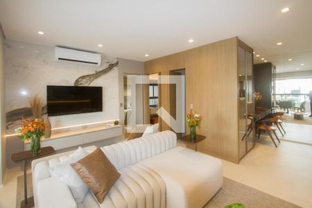 Sala de apartamento à venda com 2 quartos, 81m² em Brooklin, São Paulo