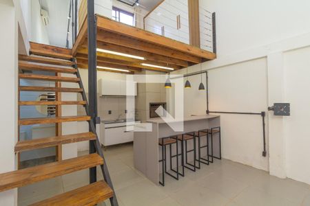 Sala/Cozinha de casa para alugar com 1 quarto, 32m² em Harmonia, Canoas