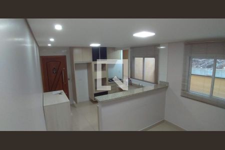 Sala/Cozinha de apartamento à venda com 2 quartos, 50m² em Utinga, Santo André