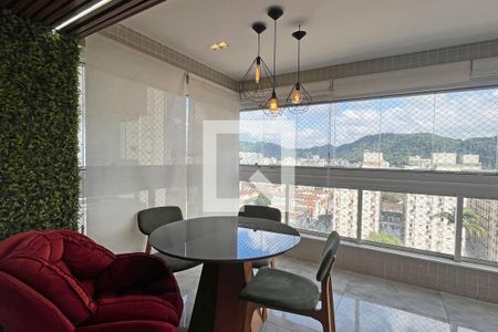 Varanda gourmet de apartamento para alugar com 2 quartos, 95m² em Vila Belmiro, Santos