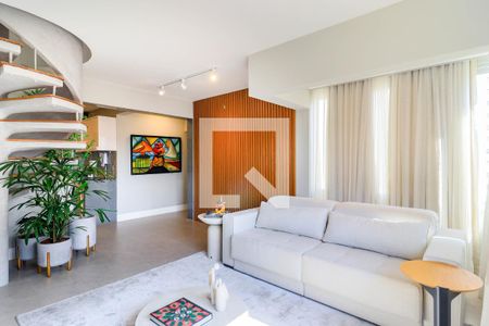 Sala de apartamento à venda com 3 quartos, 185m² em Brooklin Novo, São Paulo