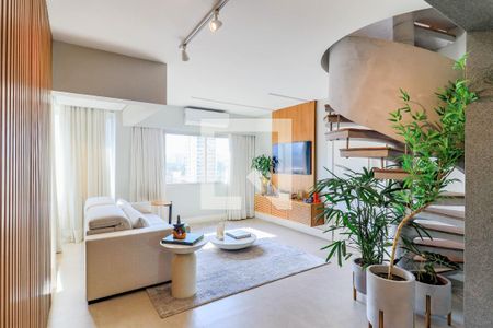Sala de apartamento à venda com 3 quartos, 185m² em Brooklin Novo, São Paulo