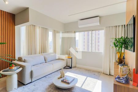 Sala de apartamento à venda com 3 quartos, 185m² em Brooklin Novo, São Paulo