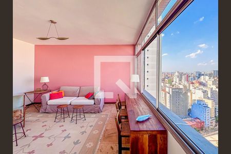 Sala de apartamento à venda com 3 quartos, 156m² em Higienópolis, São Paulo