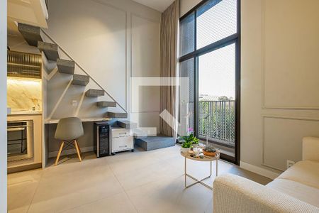 Sala/Cozinha de apartamento à venda com 1 quarto, 40m² em Pinheiros, São Paulo