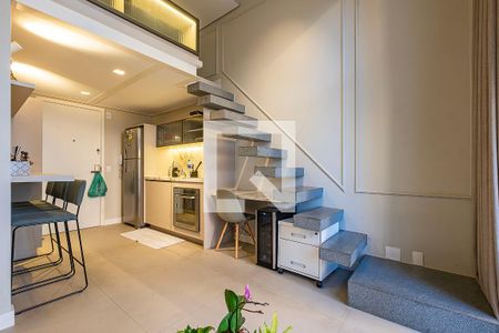 Sala/Cozinha de apartamento à venda com 1 quarto, 40m² em Pinheiros, São Paulo