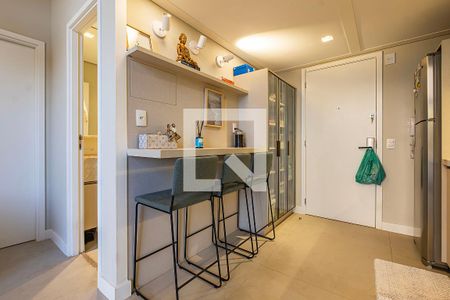 Sala/Cozinha de apartamento à venda com 1 quarto, 40m² em Pinheiros, São Paulo