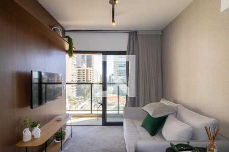 Sala de apartamento para alugar com 1 quarto, 42m² em Cambuí, Campinas