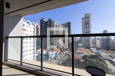 Varanda da Sala de apartamento para alugar com 1 quarto, 42m² em Cambuí, Campinas