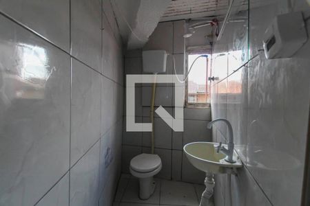 Banheiro Social de kitnet/studio para alugar com 1 quarto, 25m² em Jardim Vera Cruz(zona Leste), São Paulo