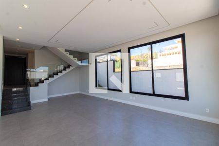 Sala de casa de condomínio à venda com 4 quartos, 411m² em Loteamento Alphaville Campinas, Campinas