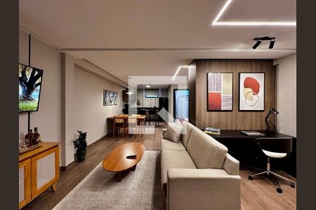 Sala de apartamento à venda com 1 quarto, 50m² em Santo Amaro, São Paulo