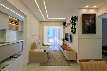 Sala de apartamento para alugar com 2 quartos, 67m² em Canto do Forte, Praia Grande