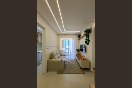 Sala de apartamento para alugar com 2 quartos, 67m² em Canto do Forte, Praia Grande