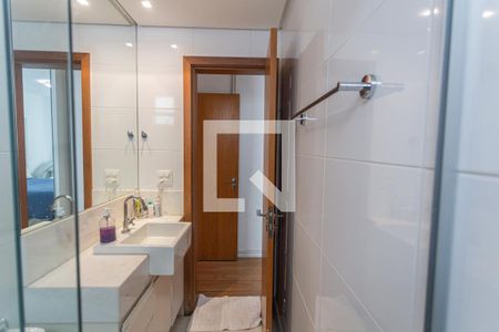 Banheiro da Suíte de apartamento à venda com 3 quartos, 90m² em Gutierrez, Belo Horizonte