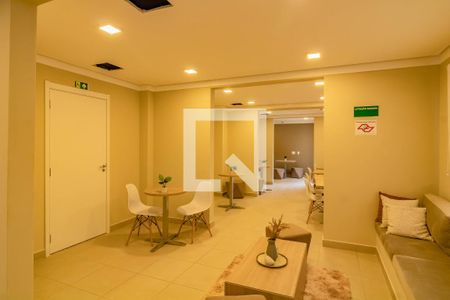 Área comum de apartamento à venda com 1 quarto, 27m² em Jardim Itacolomi, São Paulo