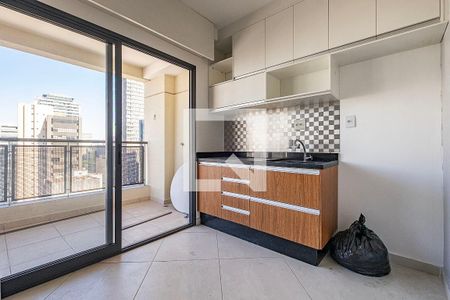 Sala/Cozinha de apartamento à venda com 1 quarto, 32m² em Pinheiros, São Paulo