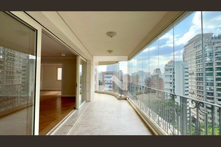 Varanda da Sala 1 de apartamento à venda com 3 quartos, 280m² em Jardim Paulistano, São Paulo