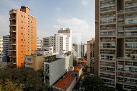 Vista da Sala de Estar e Jantar de apartamento à venda com 1 quarto, 72m² em Pinheiros, São Paulo
