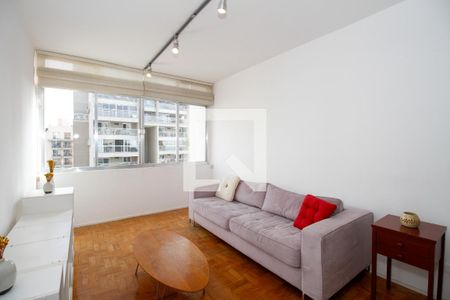 Sala de Estar e Jantar de apartamento à venda com 1 quarto, 72m² em Pinheiros, São Paulo