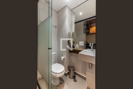 Banheiro de kitnet/studio para alugar com 1 quarto, 11m² em Campos Elíseos, São Paulo