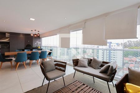 Varanda gourmet de apartamento à venda com 3 quartos, 220m² em Santa Teresinha, São Paulo
