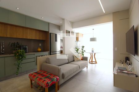 Sala/Cozinha de apartamento para alugar com 1 quarto, 46m² em Moema, São Paulo