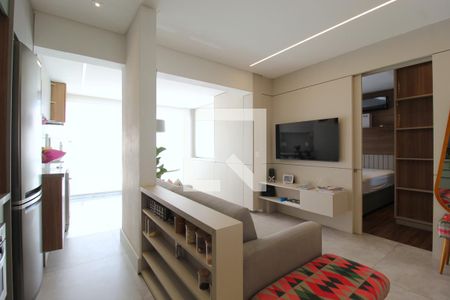 Sala/Cozinha de apartamento para alugar com 1 quarto, 46m² em Moema, São Paulo
