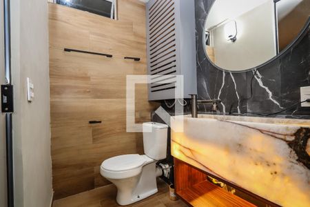 Banheiro da Suíte de apartamento à venda com 1 quarto, 54m² em Vila Tramontano, São Paulo