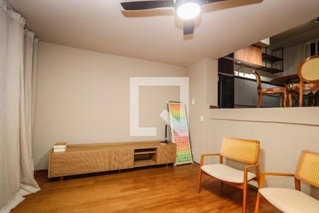 Sala de apartamento para alugar com 1 quarto, 54m² em Vila Tramontano, São Paulo
