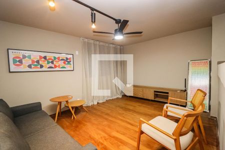 Sala de apartamento para alugar com 1 quarto, 54m² em Vila Tramontano, São Paulo