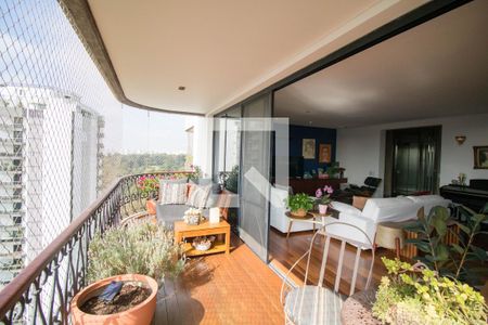 Varanda da Sala de apartamento à venda com 4 quartos, 575m² em Santo Amaro, São Paulo