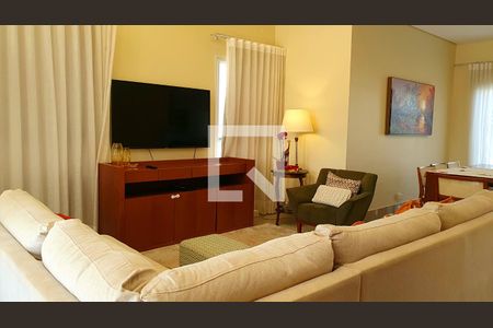 Sala de casa de condomínio para alugar com 4 quartos, 255m² em Residencial Paineiras, Paulínia