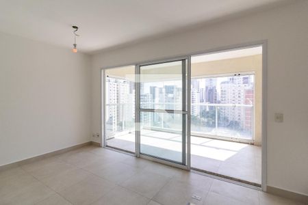 Sala/Cozinha de apartamento para alugar com 1 quarto, 43m² em Santo Amaro, São Paulo