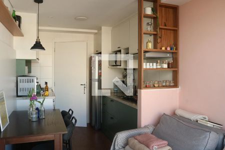 Sala/Cozinha de apartamento à venda com 1 quarto, 31m² em Barra Funda, São Paulo