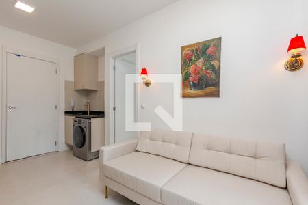 Sala/Cozinha de apartamento para alugar com 1 quarto, 27m² em Campo Belo, São Paulo