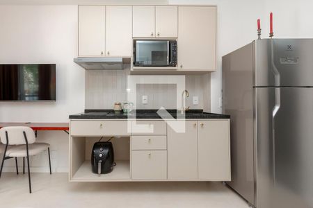 Sala/Cozinha de apartamento para alugar com 1 quarto, 27m² em Campo Belo, São Paulo